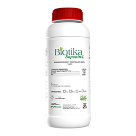 Biotika Saponin-L Mejorador de suelos y Bioestimulante vegetal. Líquido.