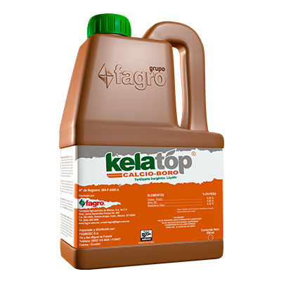 Kelatop Calcio Boro Fertilizante multi-Quelatado líquido para fertirigación y aplicaciones foliares.
