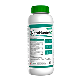 NitroHunter10 NitroHunter10 es un biofertilizante probiótico especializado en la fijación biológica de Nitrógeno ambiental hacia la planta. 