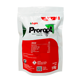 ProRoot Regulador de crecimiento diseñado para inducir y estimular el crecimiento de raíces y el engrosamiento de tallos. para Chile en etapa de Desarrollo vegetativo
