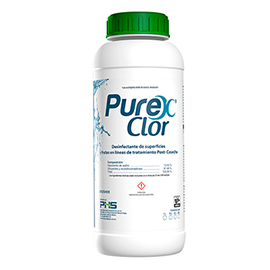 Purex Clor Desinfectante de superficies y frutas en líneas de tratamiento postcosecha.