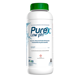 Purex Low pH Solución a base de ácido cítrico para tratamiento en postcosecha.